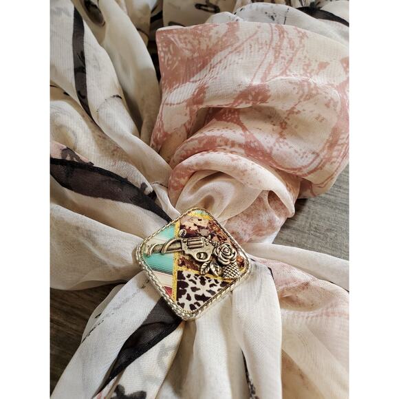 SLIDE Scarf Wild Rag Scarves Slide Western Cowgirl custom gift, western accessor - Picture 4 of 5